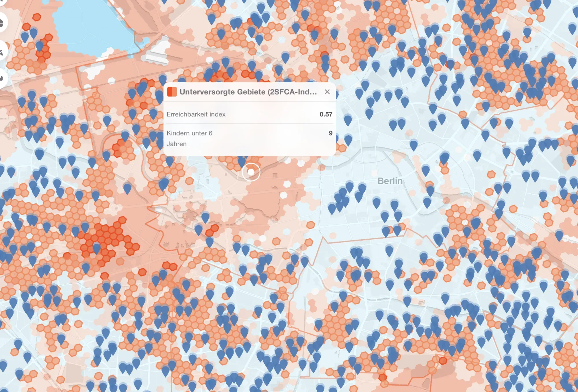 GOAT spatial analysis dashboards for cities and government agencies