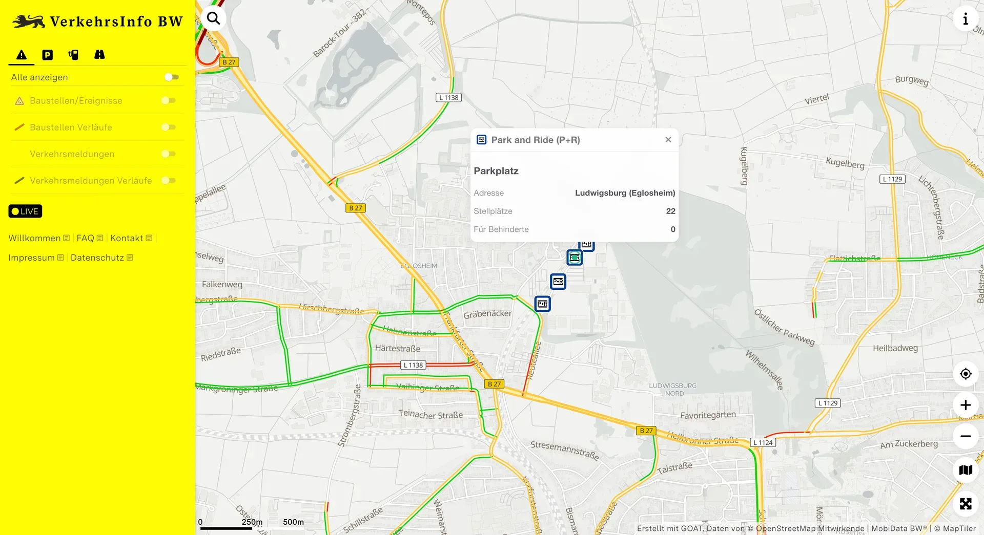 Park and Ride, Parkhäuser und weitere Parkmöglichkeiten in der Mannheimer Innenstadt